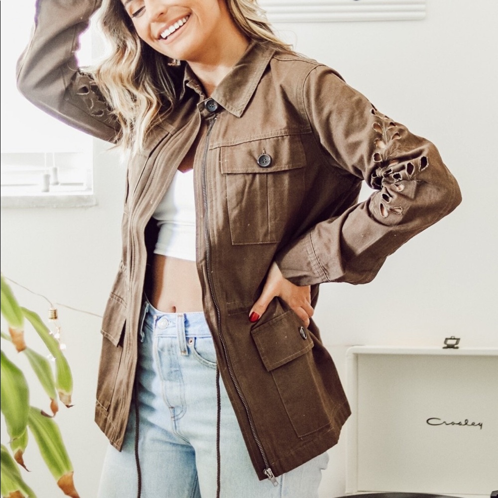 •LAST TWO//Dublin Eyelet Utility Jacket•